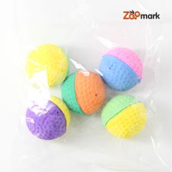 Мяч зефірний для гольфу двоколірний 4.5 см 5шт 