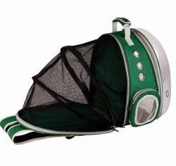 Розкладний рюкзак-переноска для перенесення тварин, 40х34х20см Зелений