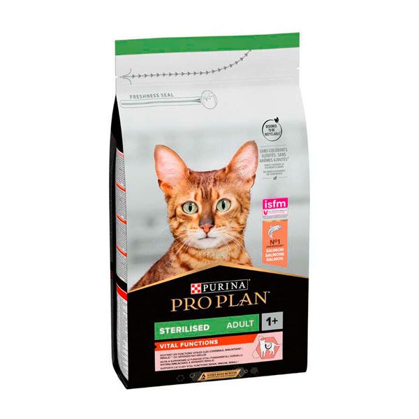 PRO PLAN Cat Adult Sterilised Vital Functions Salmon сухий корм для стерилізованих кішок з лососем і рисом 1,5 кг