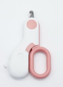 Кігтеріз із підсвічуванням LED на батарейці рожевий 