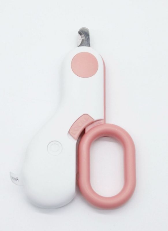 Кігтеріз із підсвічуванням LED на батарейці рожевий 