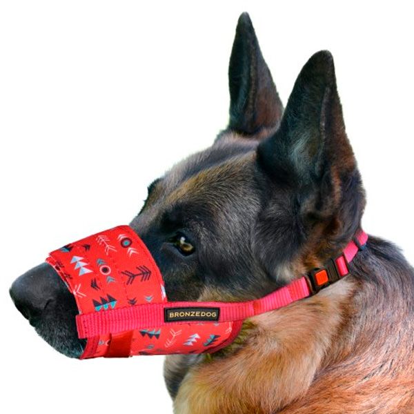 Намордник нейлоновий з регулюванням для Йорків, пуделів і шпіц (а:14-20см) орнамент інки 