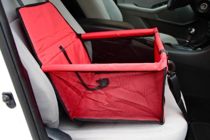 Автокрісло для тварин з каркасом 40х33х25 см Сірий