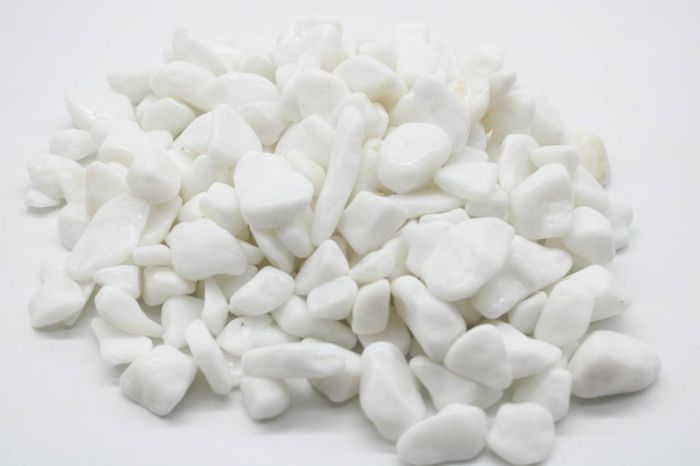 Ґрунт Галька біла Тассос 10-30 мм, вага 10 кг 