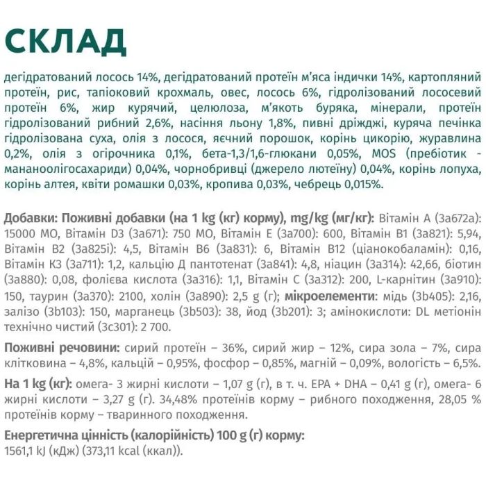 АКЦІЯ Optimeal Повно раціонний сухий корм для стерилізованих кішок та кастрованих котів з лососем 4 кг -25