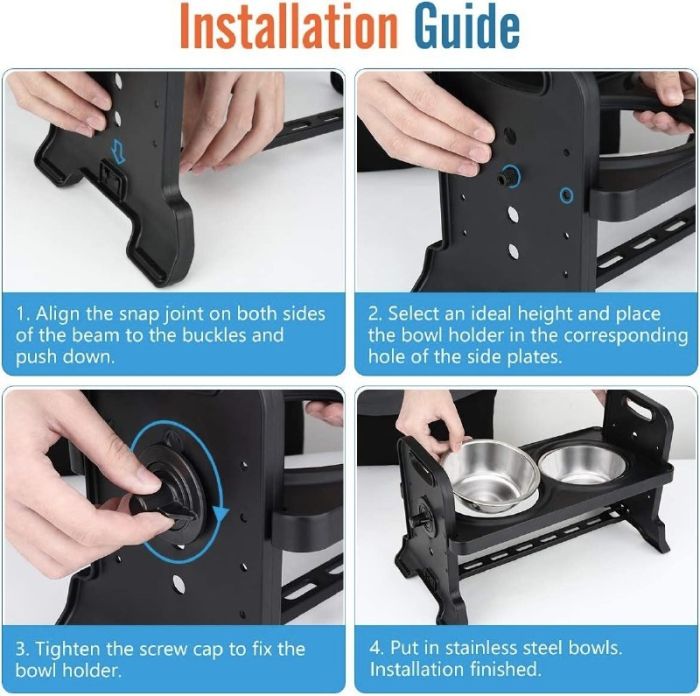 Барчики пластикові складні з металевими мисками 350мл миска4 ур. висоти