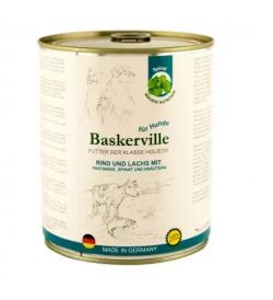 Баскервіль консерви для собак Лосось і яловичина з пастернаком, зеленню і шпинатом 800 г