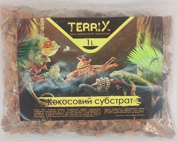 Кокосовий субстрат TerriX великі чіпси 2л