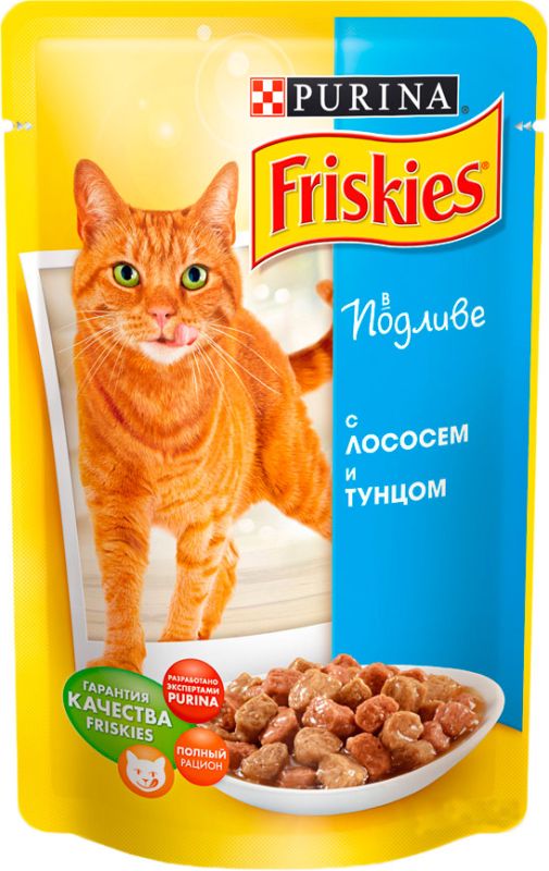 Friskies консерва (Алюпуч ) для кішок лосось тунець в підливі 100 г 