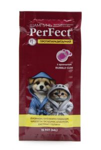 PerFect Шампунь протипаразитарний для котів та собак саші 15 мл. 