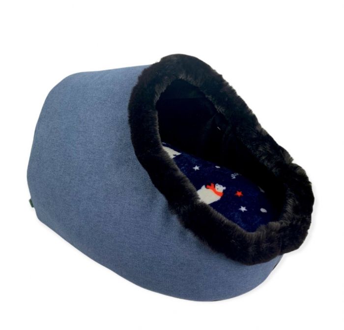 Будиночок для тварин Норка 2 антикоготь 47  40  30см Синій