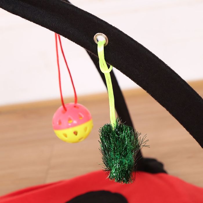 Ігровий розвиваючий килимок з іграшками для кішок 555535 см 