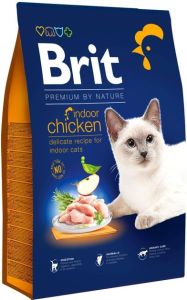 Brit Premium by Nature Cat Indoor для дорослих кішок, що мешкають у приміщенні з куркою 1,5 кг