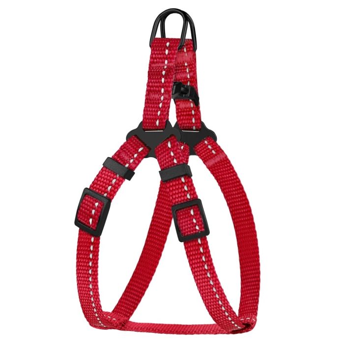 Шлея для собак Bronze Dog Червона пластиковий фастекс 1303 68Т 10мм (33-40см)