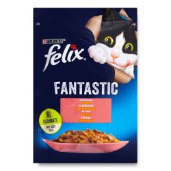  Purina Felix вологий корм для котів із лососем у желе 85гр 