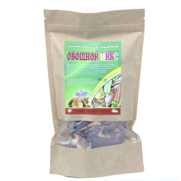 Овочевий мікс-ласощі для гризунів 70г пакет