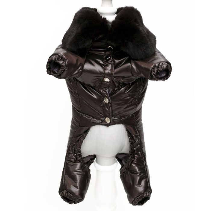 Шоколад комбінезон для собак хлопчиків на силіконі XS