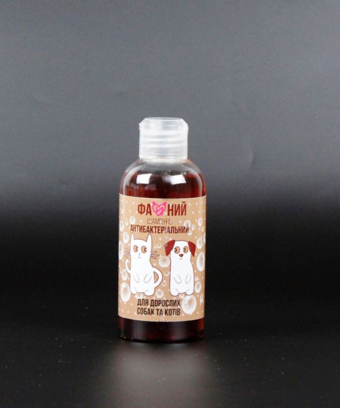 Шампунь ФАЙНИЙ антибактеріальний коричневий дьоготь 250 мл 