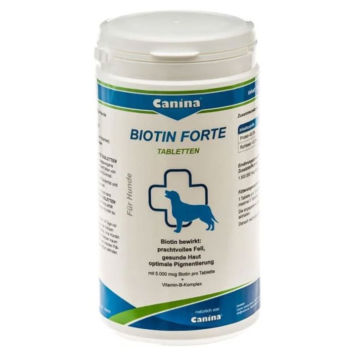Biotin Forte Canina-інтенсивний курс для шерсті собак з біотином 30 таблеток  100 г