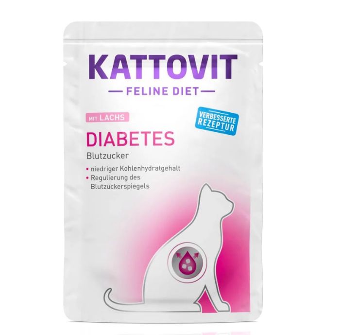 Kattovit Diet Diabetes шматочки у соусі Лосось 85 р. 