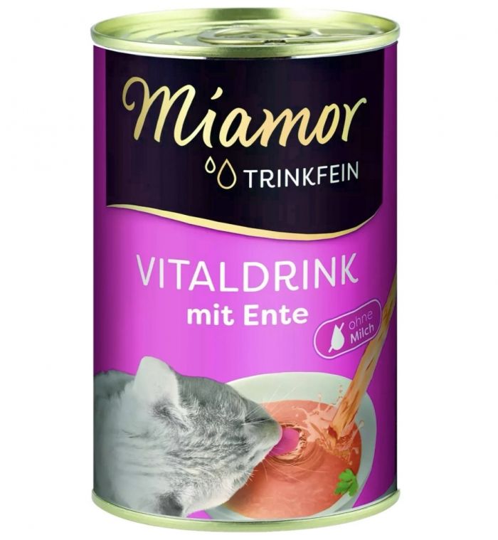 Ласощі для котів MIAMOR VitalDrink, 135 мл  з качкою