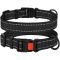 Нашийник ACTIVE нейлоновий зі світловідбиттям і пластиковою пряжкою чорний 25мм (43-66см)