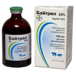 Байтрил 10 антибактеріальний препарат для орального застосування 100 мл