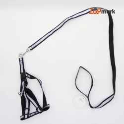 Шлея і повідець комплект 2,012-18120см стрічка зі світловідбиваючою смугою 