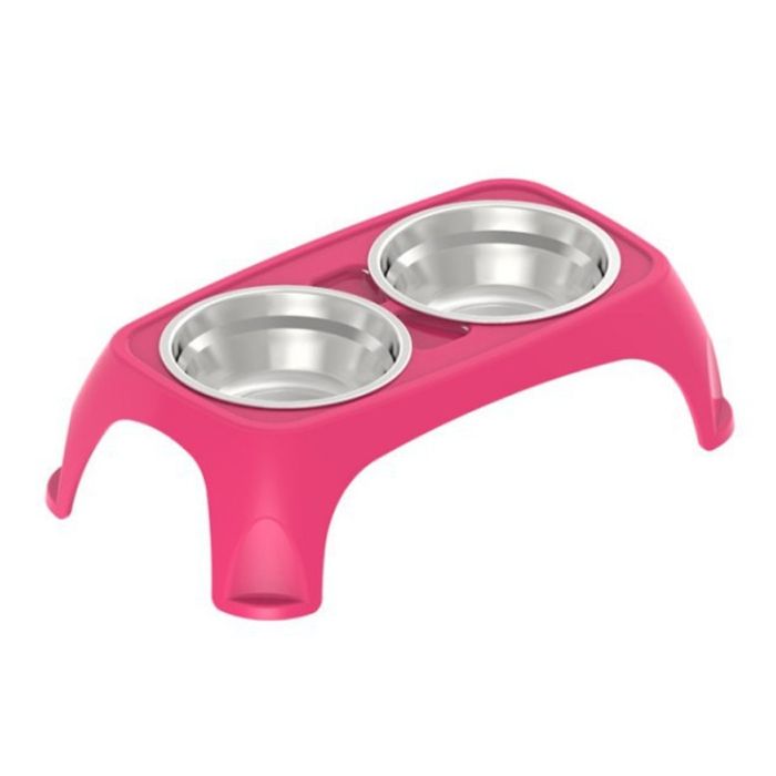 Бар Столик пластик з 2 металевими мисками м 400мл