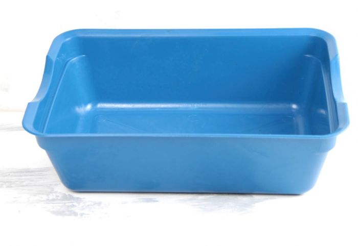 Туалет Дніпро для котів глибокий без сітки Синій