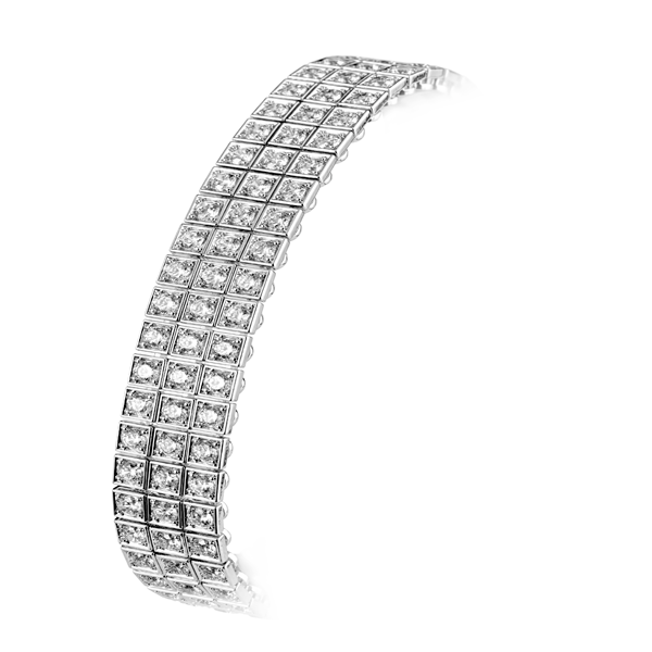 Нашийник з прикрасами s 4 ряди 20см 