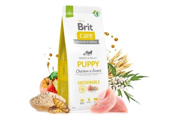 Brit Care Dog Sustainable Puppy Сухий корм для цуценят з куркою та комахами 3 кг