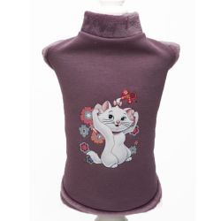 Толстовка для котів Мурка трикотаж на хутрі 1 (А22  В27см)