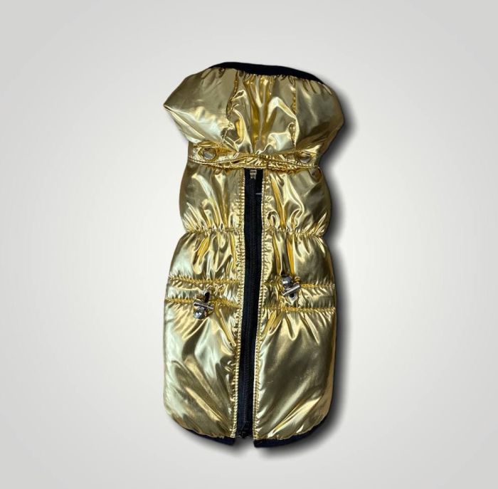 Дубай жилет для собак Dog Love золото S3