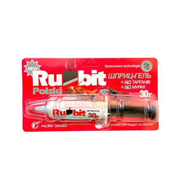 Шприц-гель Рубіт польский від тарганів та мурах, 30 г 
