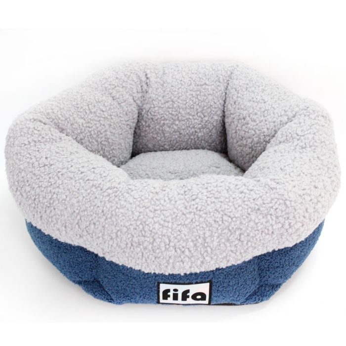 Лежак Норд меблева тканина, овчина синій 66х57х22 см(копия)