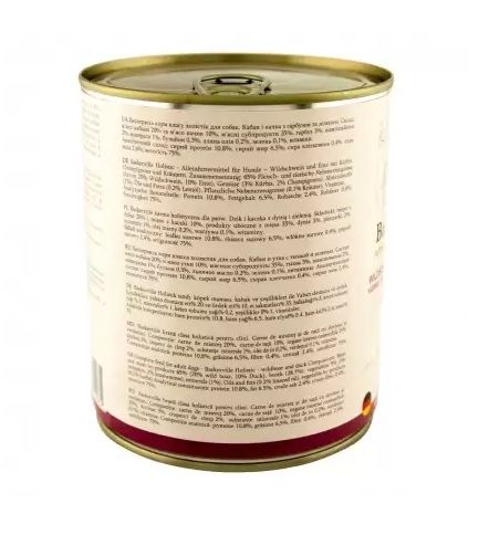 Баскервіль консерви для собак качка і кабан з гарбузом і зеленню 800 г