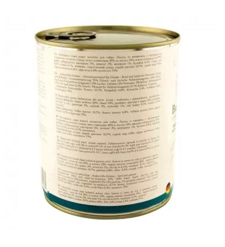 Баскервіль консерви для собак Лосось і яловичина з пастернаком, зеленню і шпинатом 400 г