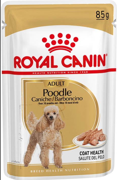 Вологий корм Royal Canin Breed Health Nutrition Poodle Loaf для пуделів, 85 г   CBN POODLE LOAF 85G, корм для собак