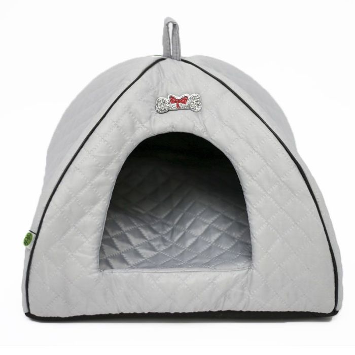 Будиночок для тварин Юрта 1 паянка з ребрами жорсткості 363939 см Сірий