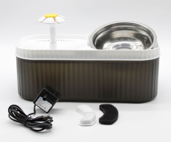 Автогодівниця - Фонтанчик для води: з USB Білий 300 мл  3л