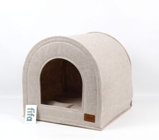 Будиночок повсть, 45х45х45 см бежевий