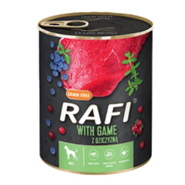 Dolina Noteci RafiDog (65) консерви 800гр паштет дичина, лохина, журавлина 305002 