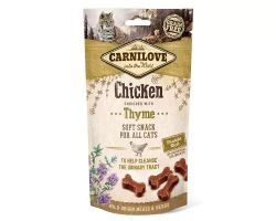 Ласощі Carnilove Cat Semi Moist Snack для котів з куркою та чебрецем 50гр 