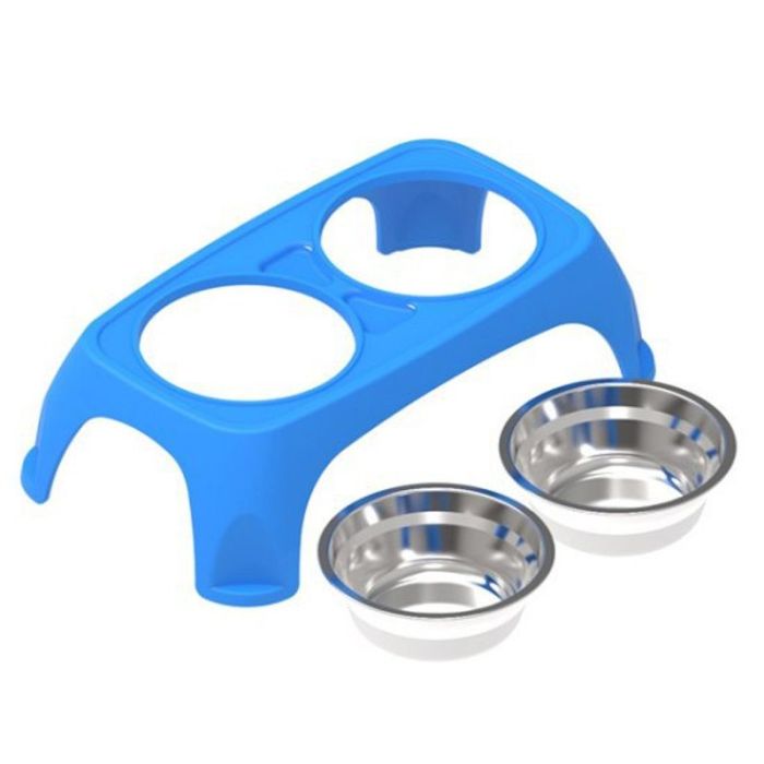 Бар Столик пластик з 2 металевими мисками S 200мл