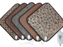 Килимок з підігрівом квадрат Коричнево-Бронзовий