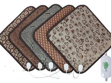 Килимок з підігрівом квадрат Коричнево-Бронзовий