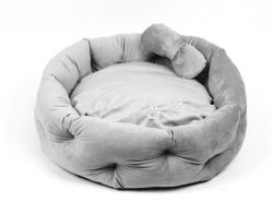 Том лежак меблевий велюр Сірий. 606015 см