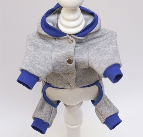 Дракоша комбінезон для собак хлопчиків трикотаж на флісі M