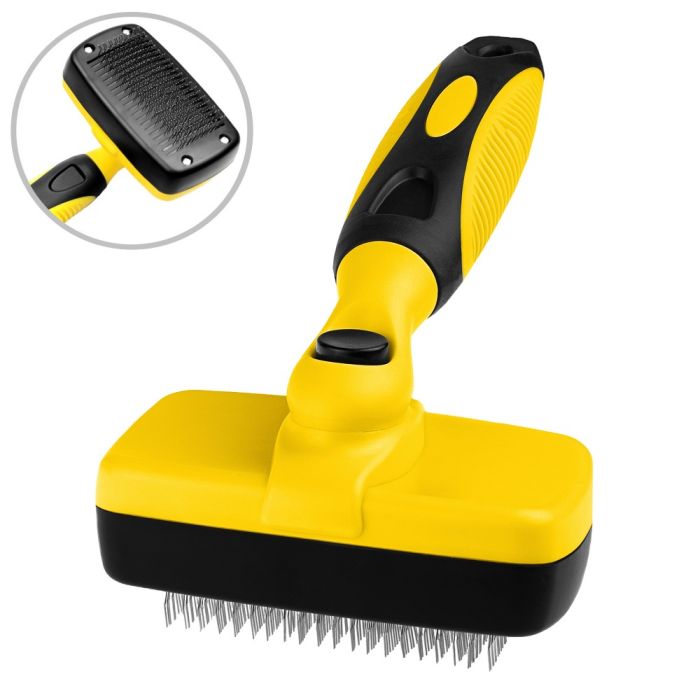 Пуходерка з кнопкою самоочисна 18x10см BSAO098 